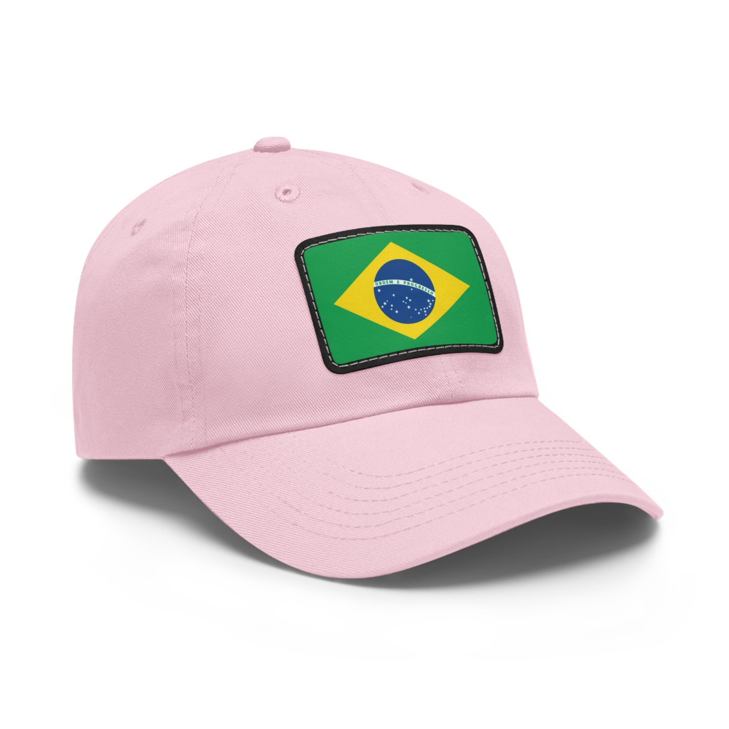 Flag Village Brazil Flag Hat Cap with Leather Patch