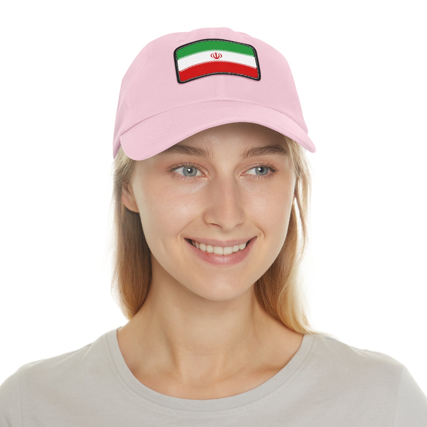 Flag Village Iran Flag Hat Cap with Leather Patch