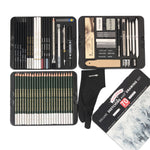Flag Village 70 Pieces Iron Box Sketch Pencil Set Art Supplies