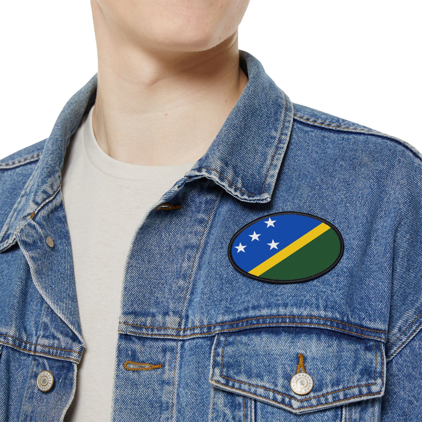 Flag Village Solomon Islands Flag Embroidery Iron-On Patches