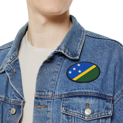 Flag Village Solomon Islands Flag Embroidery Iron-On Patches