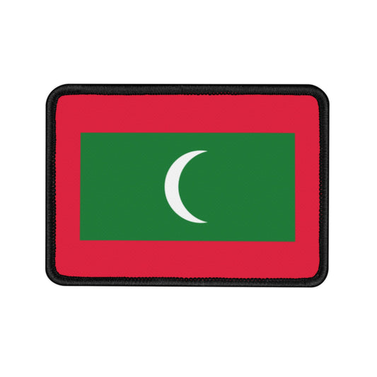 Flag Village Maldives Flag Embroidery Iron-On Patches