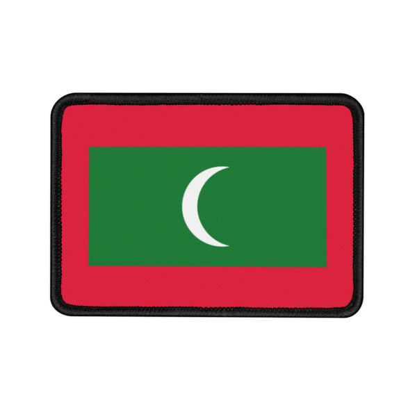Flag Village Maldives State Flag Embroidered Iron-On Patch