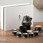 Flag Village Lazy Man Automatic Making Simple Gift Box Tea Set