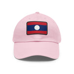 Flag Village Laos Flag Hat Cap with Leather Patch