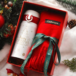 Flag Village Christmas Female Thermos Cup Gift Box Set Birthday