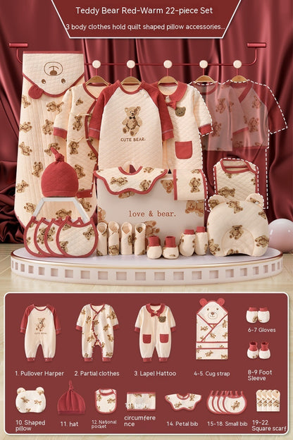 Flag Village Newborn Gift Box Newborn Baby Meeting Etiquette Clothes Suit