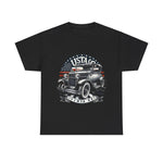 Flag Village USA Vintage Car Flag T-SHIRT Heavy Cotton Tee USA0011