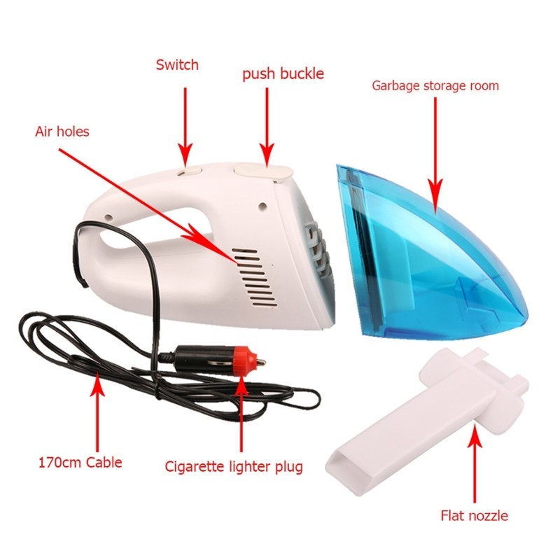 Flag Village Auto Tools Car Mini Vacuum Cleaner