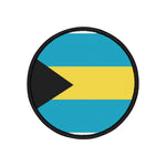 Flag Village Bahamas Flag Embroidery Iron-On Patches