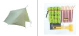 Flag Village Outdoor Canopy Camping Poleless Tent Hammock Awning Camping Mat Shelter Sunshade Protection