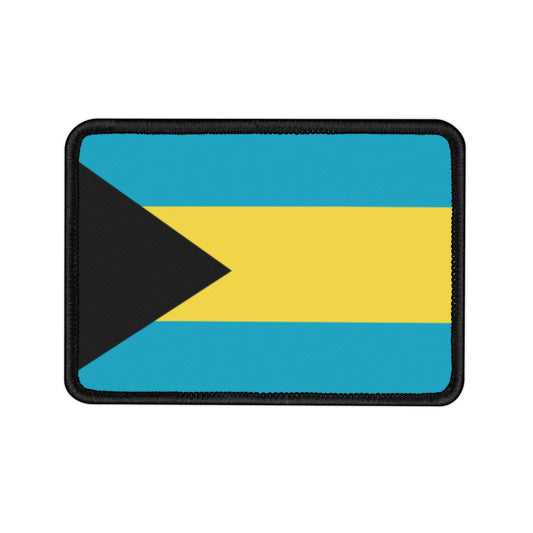 Flag Village Bahamas Flag Embroidery Iron-On Patches