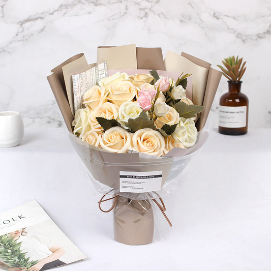 Flag Village Simulation Rose Flower Teacher Gift Box Birthday Gift