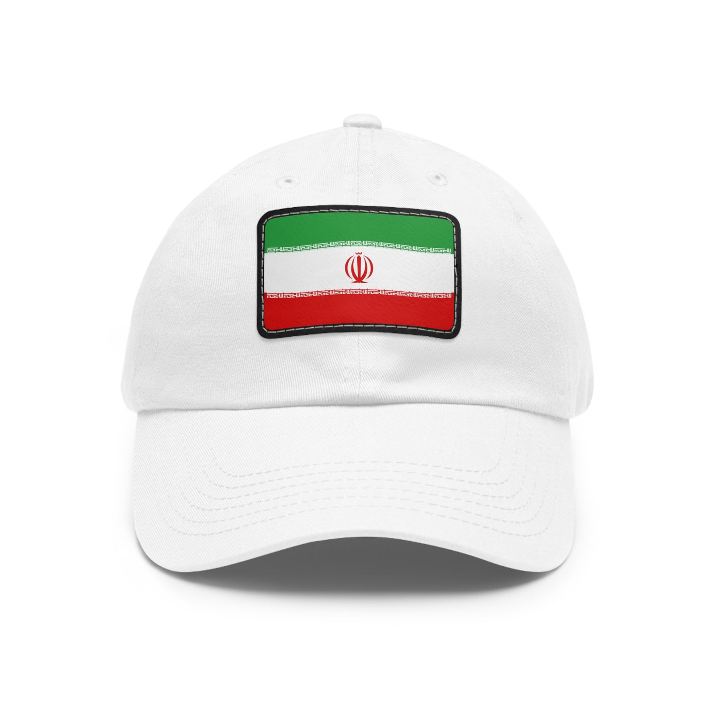 Flag Village Iran Flag Hat Cap with Leather Patch