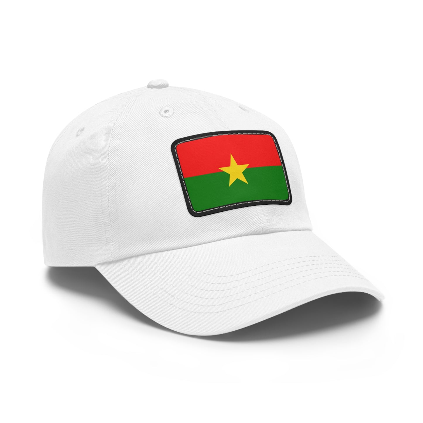 Flag Village Burkina Faso Flag Hat Cap with Leather Patch