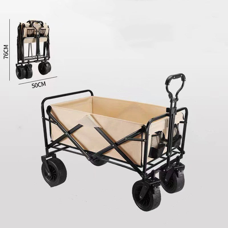 Flag Village Outdoor Picnic Camping Folding Gathering Trolley