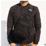 Flag Village Hot Style Canvas Riding Pack Camouflage Field Sports Small Chest Bag Single Shoulder Oblique Cross Outdoor Tactical Package.