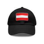 Flag Village Austria Flag Hat Cap with Leather Patch