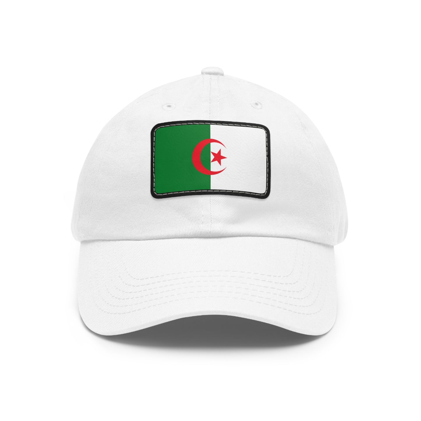Flag Village Algeria Flag Hat Cap with Leather Patch