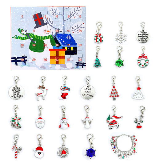 Flag Village Christmas beaded bracelet gift Box set