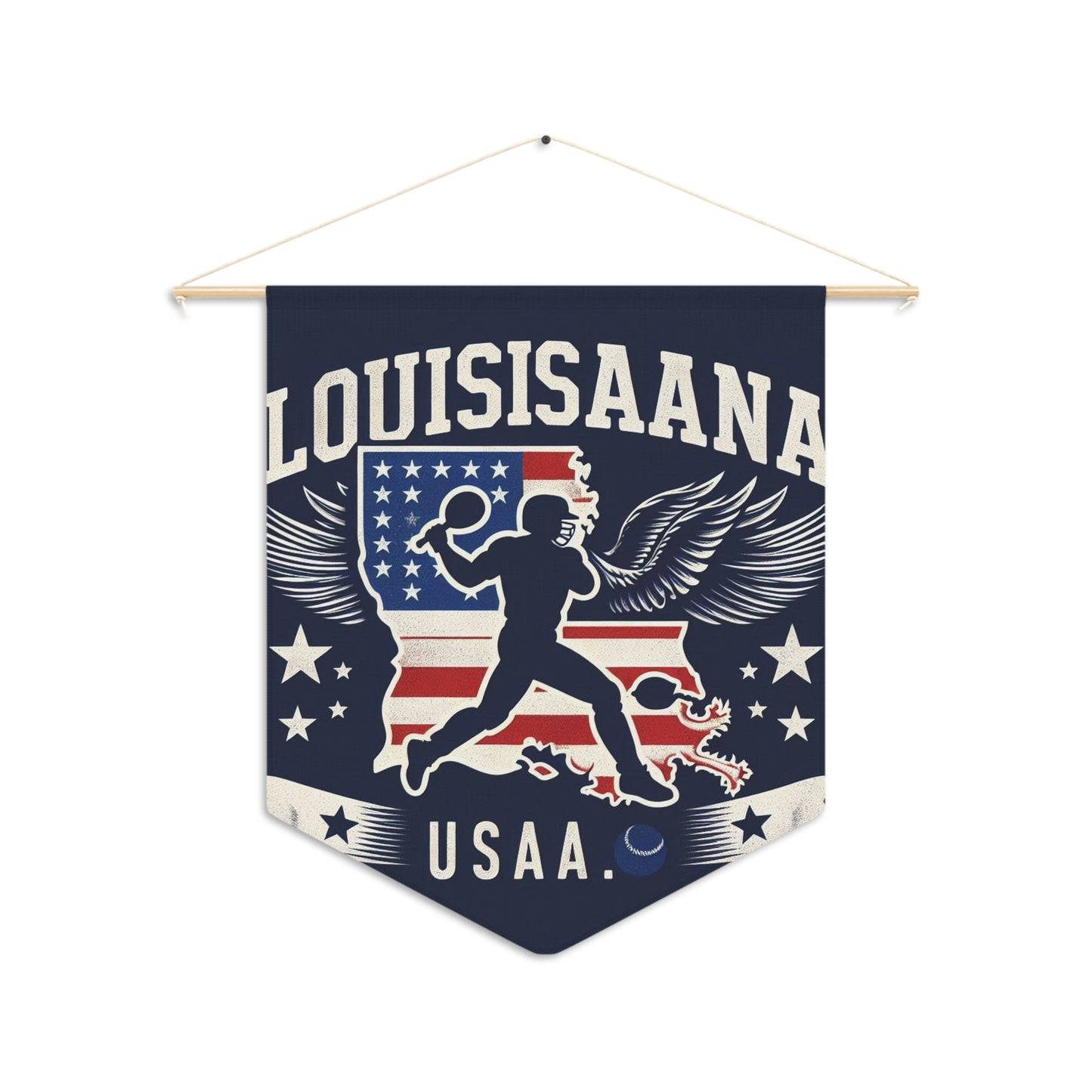 Flag Village Louisiana State Flag Pennant Sporting Home Wall decoration LA0001