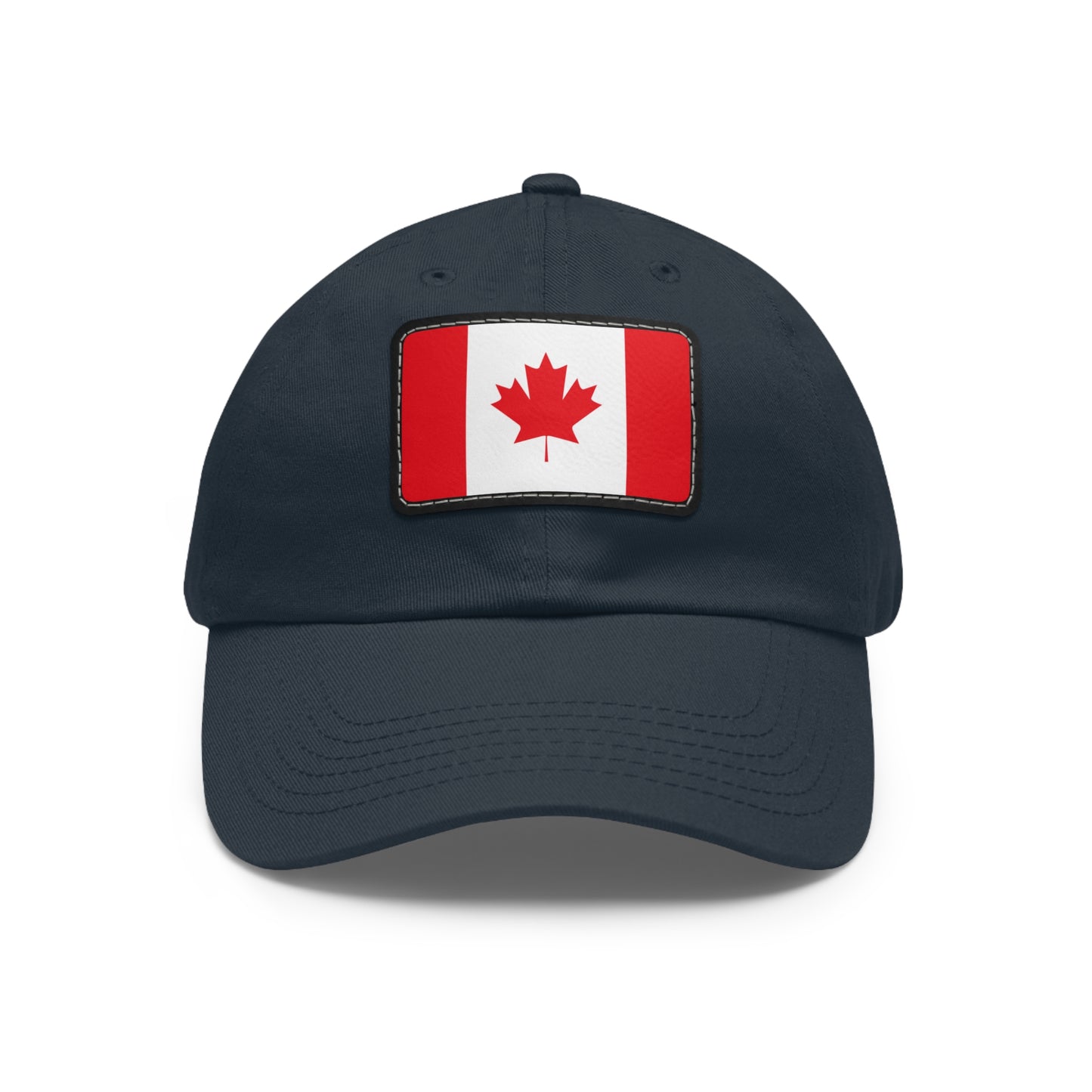 Flag Village Canada Flag Hat Cap with Leather Patch