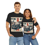 Flag Village UK Vintage Car Flag T-SHIRT Heavy Cotton Tee UK0021