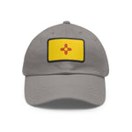 Flag Village USA New Mexico State Flag Hat Cap with Leather Patch