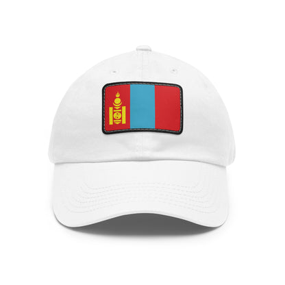 Flag Village Mongolia Flag Hat Cap with Leather Patch