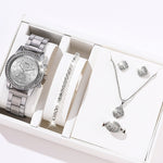 Flag Village Luxury All-match Diamond Big Rhinestone Women's Five-piece Gift Box