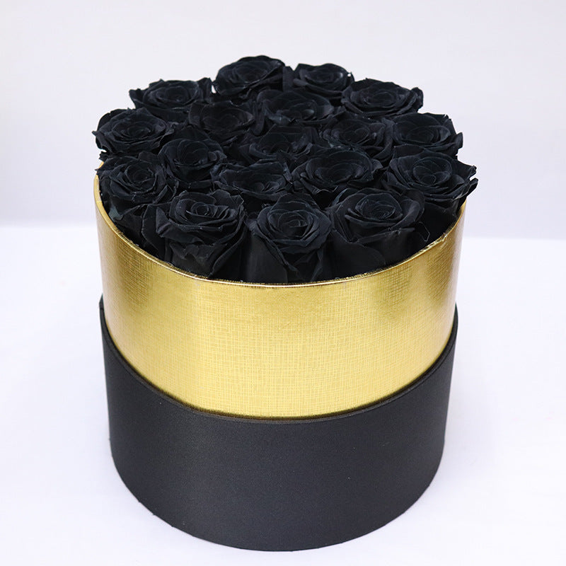 Flag Village Preserved Flower Rose Hug Bucket Christmas Gift Box