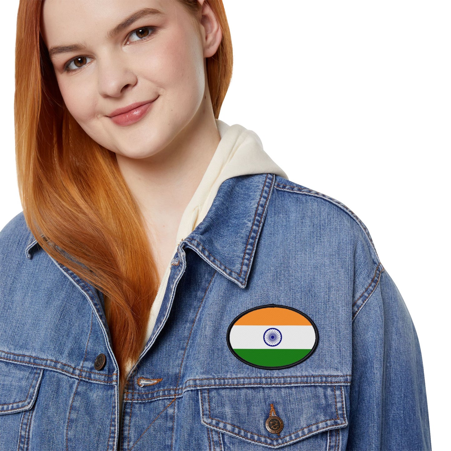 Flag Village India Flag Embroidery Iron-On Patches