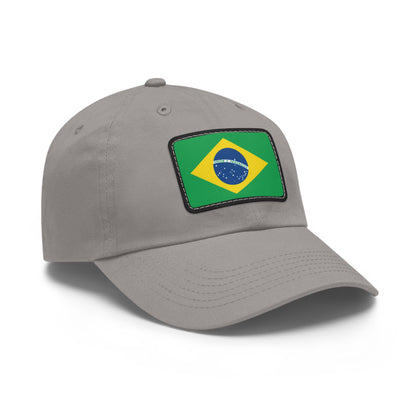 Flag Village Brazil Flag Hat Cap with Leather Patch
