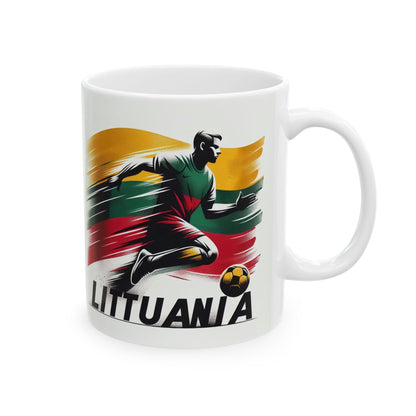 Flag Village Lithuania Sporting Flag Ceramic Coffee Mug 11oz LTU0006