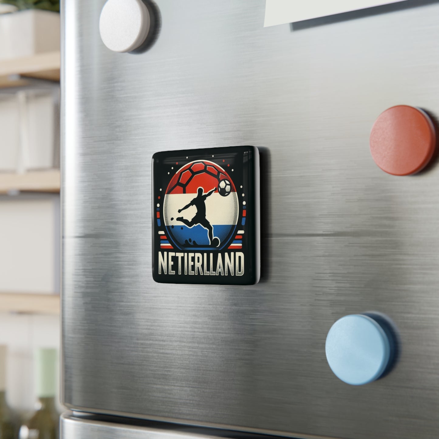 Flag Village Netherlands Flag Sporting Porcelain Magnet, Square NLD0004