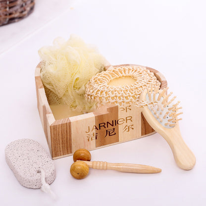 Flag Village Heart-shaped gift box bath set