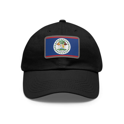Flag Village Belize Flag Hat Cap with Leather Patch