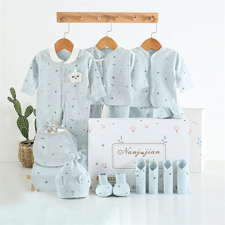 Flag Village Newborn Baby Clothes Thin Suit Baby Gift Box
