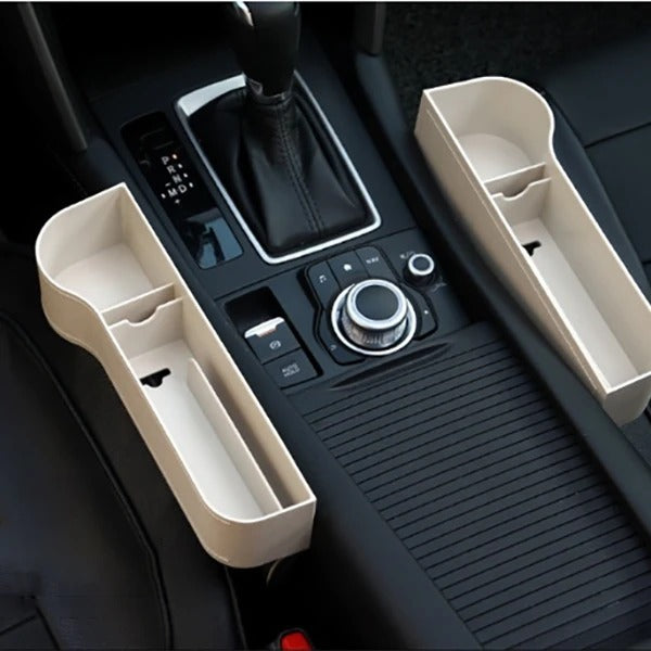 Flag Village Auto Tools PU Car Organizer Seat Gap Storage Box Car Seat Side Slit for Wallet Phone Coins Cigarette Keys Cards Car Accessories