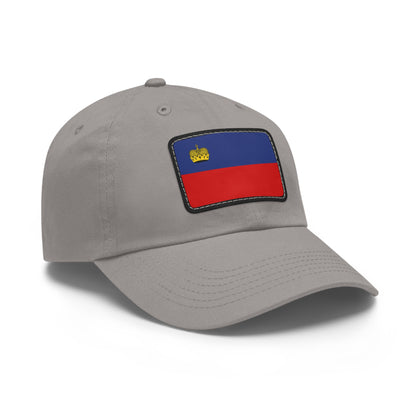 Flag Village Liechtenstein Flag Hat Cap with Leather Patch