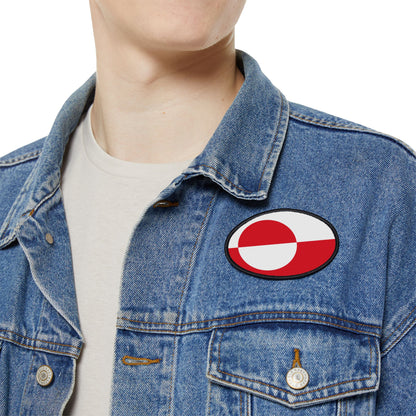 Flag Village Greenland Flag Embroidery Iron-On Patches