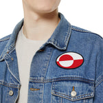 Flag Village Greenland Flag Embroidery Iron-On Patches