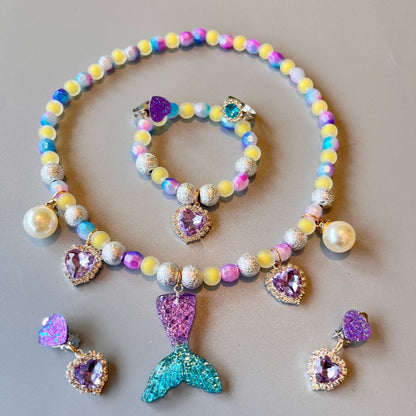 Flag Village Girls' Jewelry Gift Box Necklace Set