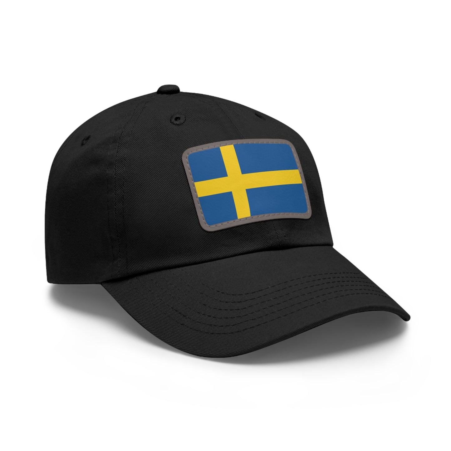 Flag Village Sweden Flag Hat Cap with Leather Patch