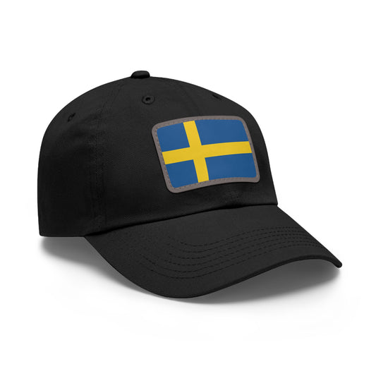 Flag Village Sweden Flag Hat Cap with Leather Patch