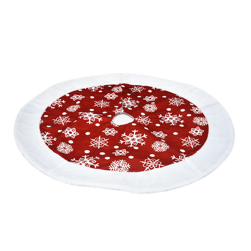 Flag Village Christmas tree skirt Christmas tree decorations Christmas gifts Christmas scene matching