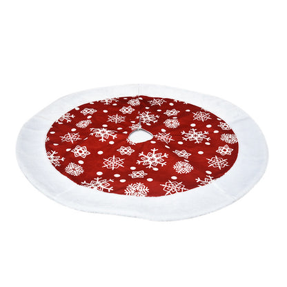 Flag Village Christmas tree skirt Christmas tree decorations Christmas gifts Christmas scene matching