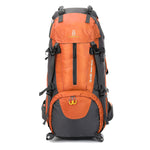 Flag Village Mountaineering waterproof outdoor sports nylon bag Wild camping backpack Rainproof 60L mountaineering bag wholesale