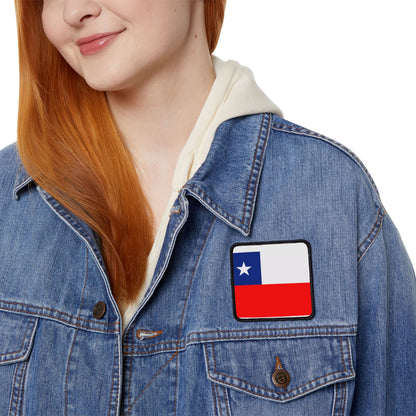 Flag Village Chile Flag Embroidery Iron-On Patches