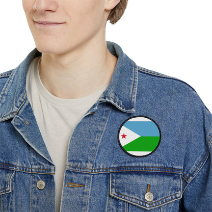 Flag Village Djibouti Flag Embroidery Iron-On Patches